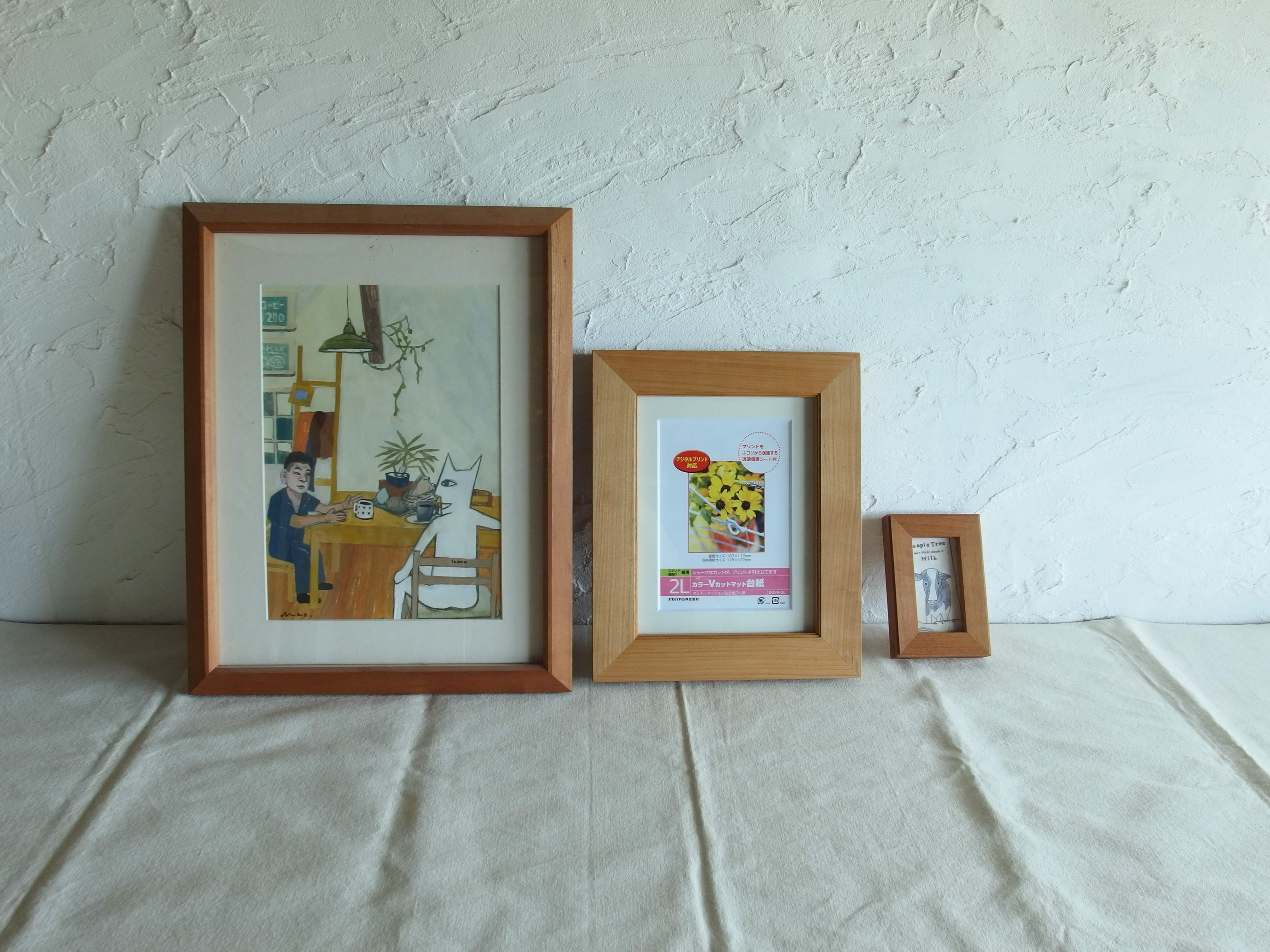 ☆桜三角フォトフレーム額（マット無し）