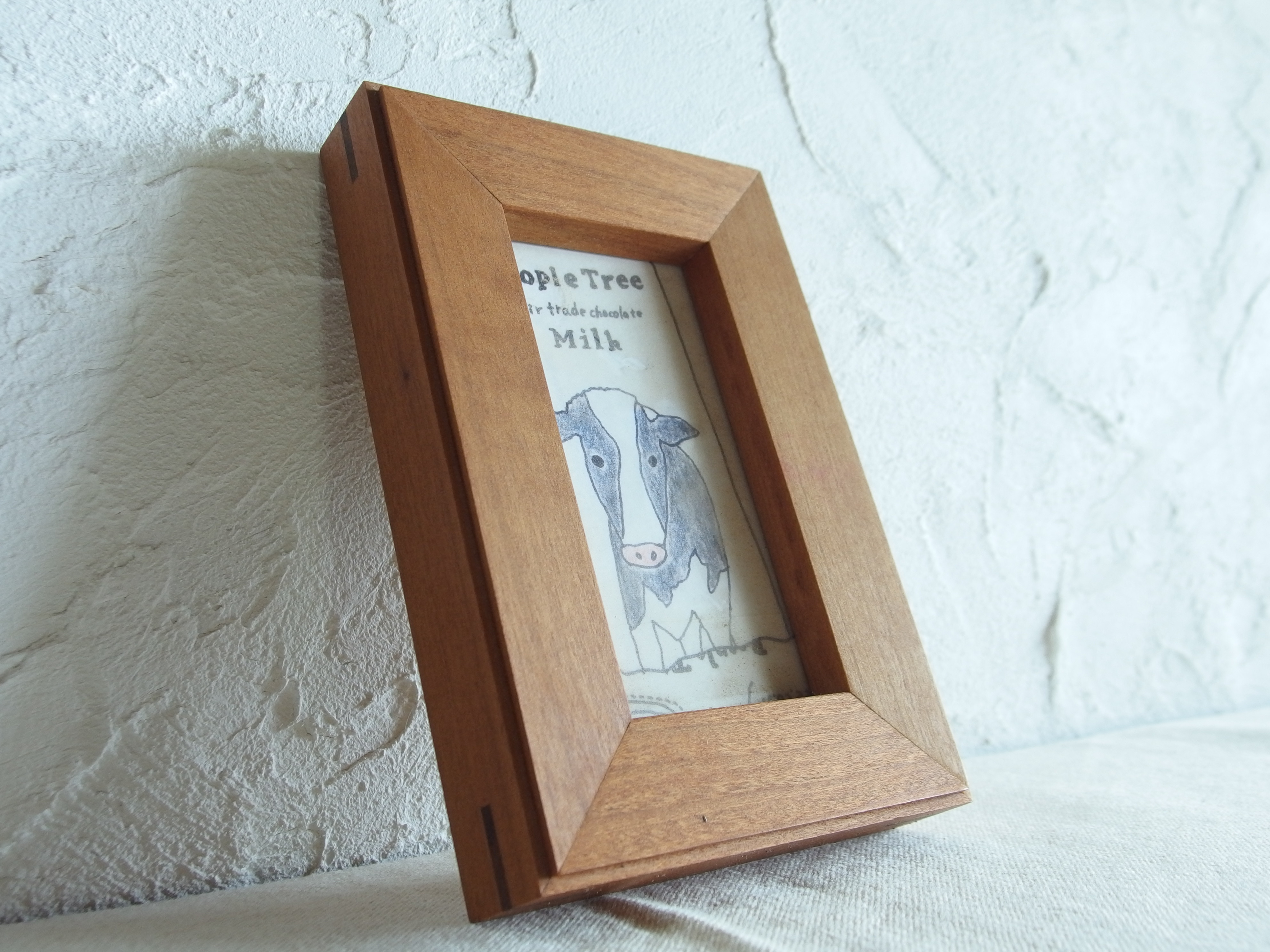 ☆細幅テーパー付きフォトフレーム額（ポストカードサイズ）