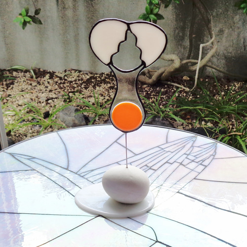 ステンドグラス 生卵 立体・オブジェ マドニ・ステンドグラス 通販