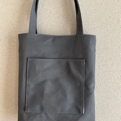 8号帆布♡Lサイズ♪ベーシック♡トートバッグ♡ダークグレー♪ ☆ハンドメイド e93612eaa7b12ad12bbe8e15cd90dc