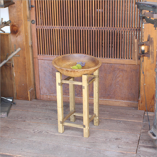 こね鉢 木製 中古 リメイク オブジェ ウッドボウル 天然木