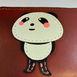 パンダの財布 (こげ茶色) 4枚目の画像