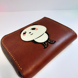 パンダの財布 (こげ茶色) 1枚目の画像
