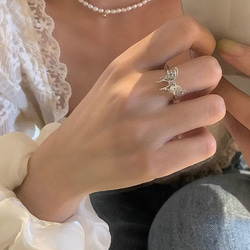 甘い酷液状蝶開口指輪女性のファッション箇性人差し指の指輪です 1枚目の画像