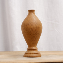 無垢の木の一輪挿し・楢6（ドライフラワー専用）花器　花瓶　ナラ 3枚目の画像