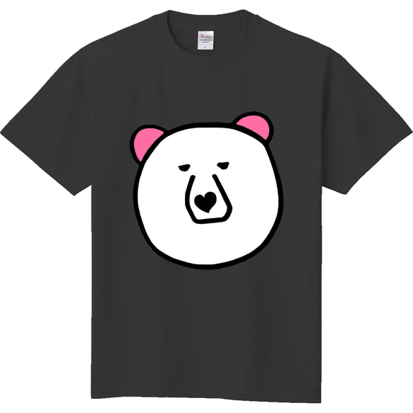 ハート❤クマのドアップTシャツ 4枚目の画像