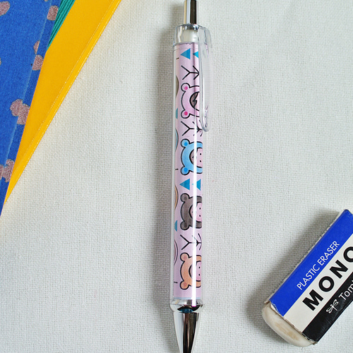 柄おまかせ ぴんくまと一緒。ボールペン・シャープペンシル セット