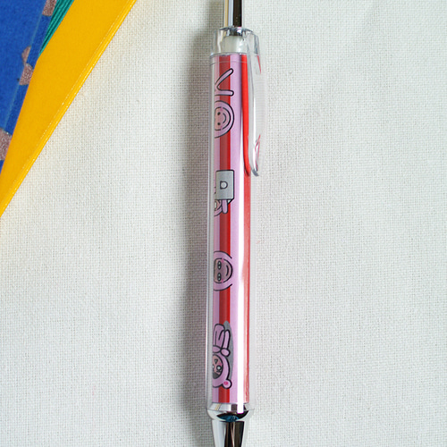 柄おまかせ ぴんくまと一緒。ボールペン・シャープペンシル セット