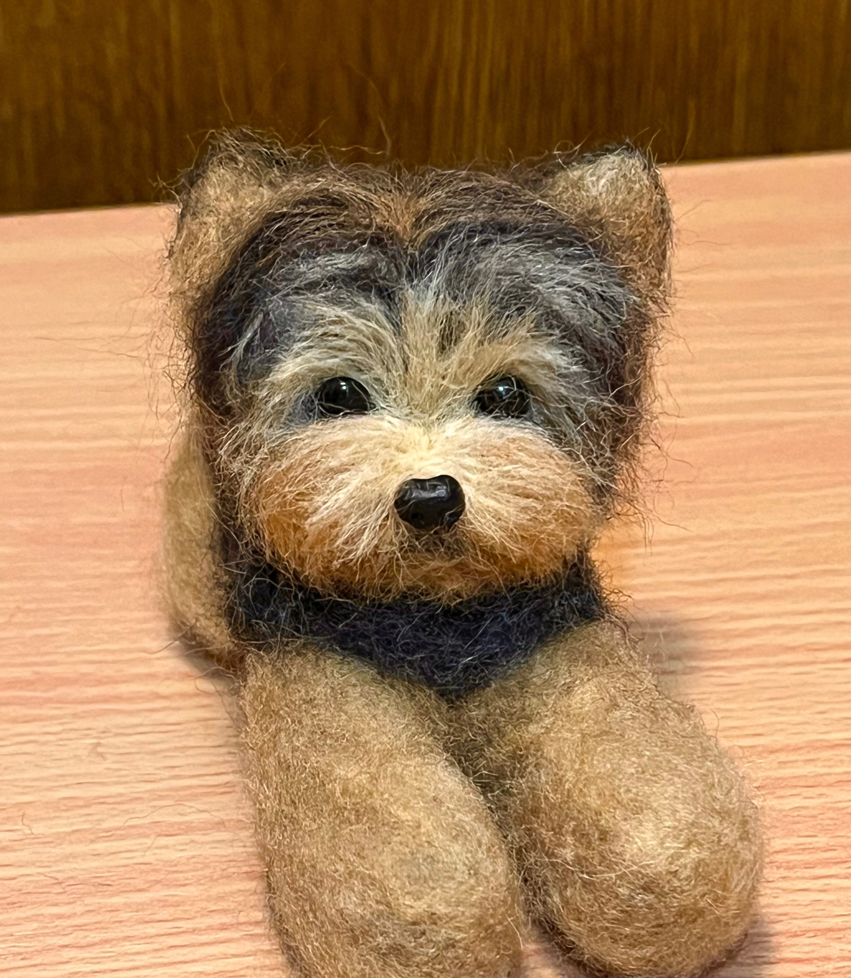 最初の  限定品♡ハンドメイド❤︎羊毛フェルト ヨークシャーテリア 羊毛フェルト