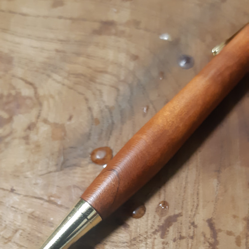木製シャーペン0.5mm神代桜 蜜蝋クリーム仕上げ 3 ペン・筆記