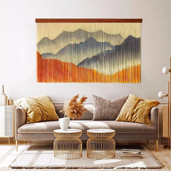 受注製作】風景画 絵画 タペストリー 壁掛け手作り ウォール