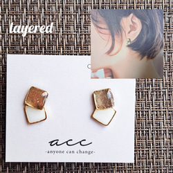 No.550-B　樹脂ポスト⭐レジンピアス⭐雪だるま(ブルー) 樹脂ピアス | 日本製ピアス通販｜高品質アクセサリー卸