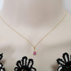 K18 ピンクサファイア・ダイヤモンドネックレスデイリーに装う贅沢さ 6枚目の画像