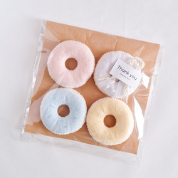 ギフトにもꕤ】ふんわりカラーのフェルトドーナツセット ままごと