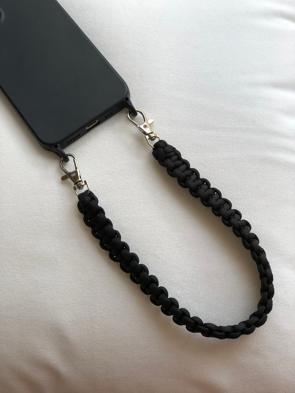 カラーカスタム自由 ハンドストラップ パラコード パラコード