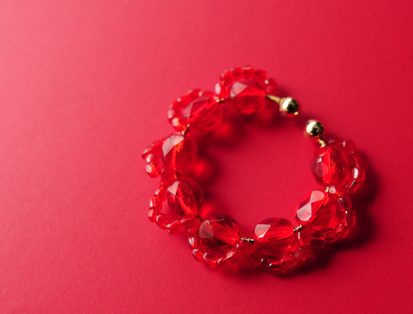 ＜Rollo～イロヅクビジュー～＞イヤーカフ『 Cherry × Berry 』 イヤーカフ m i n e 通販 16409859 ...