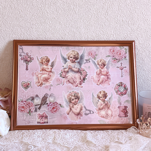 天使のコラージュシート 10枚セット その他素材 choco 通販 16410044