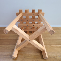個性的杉スツール　椅子　職人　手作り　無垢材　天然　椅子　サイドテーブル　 9枚目の画像