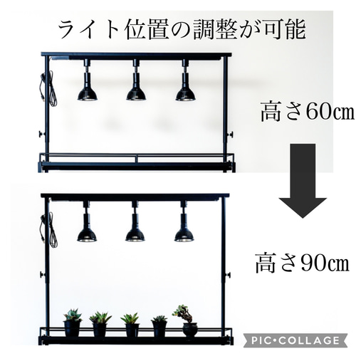 育成ライトが取り付け出来る植物棚 植物ラック ボタニカル