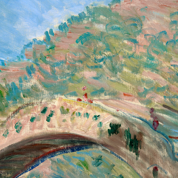 クロードモネ Bridge at Dolceacqua / アートポスター 風景画 グリーン ブルー 自然 橋 イタリア 2枚目の画像