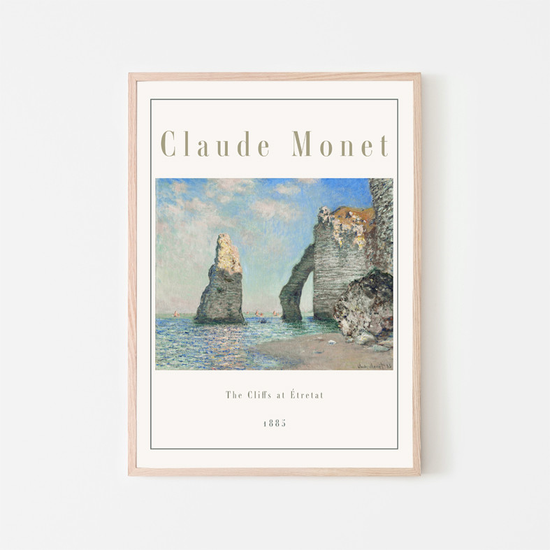 クロード・モネ、「The Cliffs at Etretat」、厳選 クロード・モネ