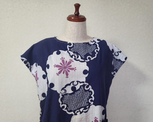 浴衣生地チュニック3枚セット utatane（ウタタネ）の「ジュニア浴衣3点セット ひよこ商店