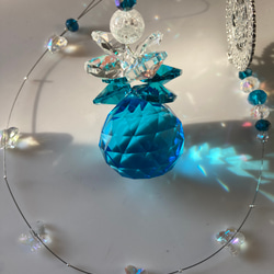 サンキャッチャー ブルー蝶々 サンキャッチャー yayoisuncatcher 通販