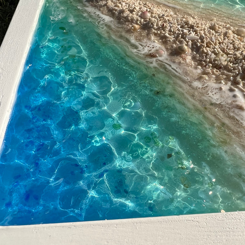 送料無料！オーダー品 波紋アートパネル バラス島 ハワイ 沖縄