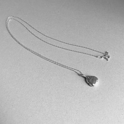 【特集掲載】melt necklace silver S size /シルバー/ネックレス/溶かした銀/シンプル 2枚目の画像