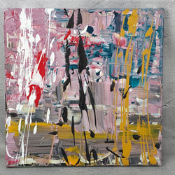 ひろ・あおき 作 「盤026」 アクリル/キャンバス S3 27.3x27.3cm