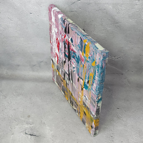 ひろ・あおき 作 「盤026」 アクリル/キャンバス S3 27.3x27.3cm