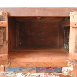 一点物 サイドボード 101cm コンソールテーブル ボートウッド 船古材 ボート再生家具 古材 リサイクルウッド 箪笥 17枚目の画像