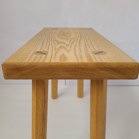 【1点のみ】八角脚一枚板スツール　八角形　タモ　　椅子　サイドテーブル　ミニテーブル　シンプル　イス　ナチュラル 9枚目の画像