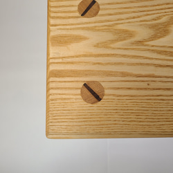 【1点のみ】八角脚一枚板スツール　八角形　タモ　　椅子　サイドテーブル　ミニテーブル　シンプル　イス　ナチュラル 4枚目の画像