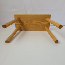 【1点のみ】八角脚一枚板スツール　八角形　タモ　　椅子　サイドテーブル　ミニテーブル　シンプル　イス　ナチュラル 16枚目の画像