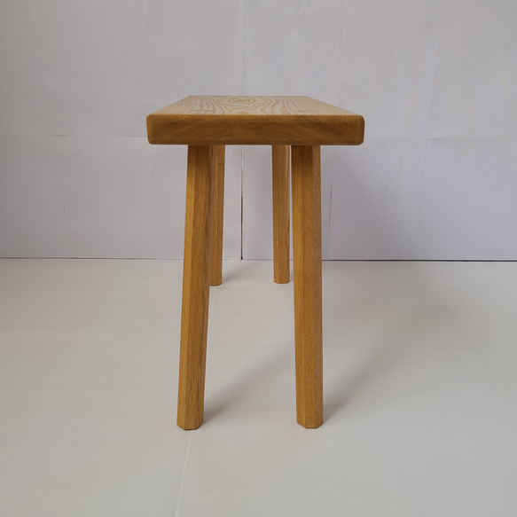 【1点のみ】八角脚一枚板スツール　八角形　タモ　　椅子　サイドテーブル　ミニテーブル　シンプル　イス　ナチュラル 8枚目の画像
