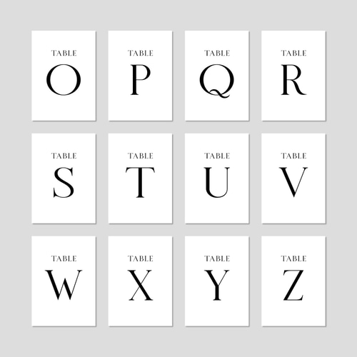 テーブルナンバー Chic 結婚式用 その他ペーパーアイテム Merry