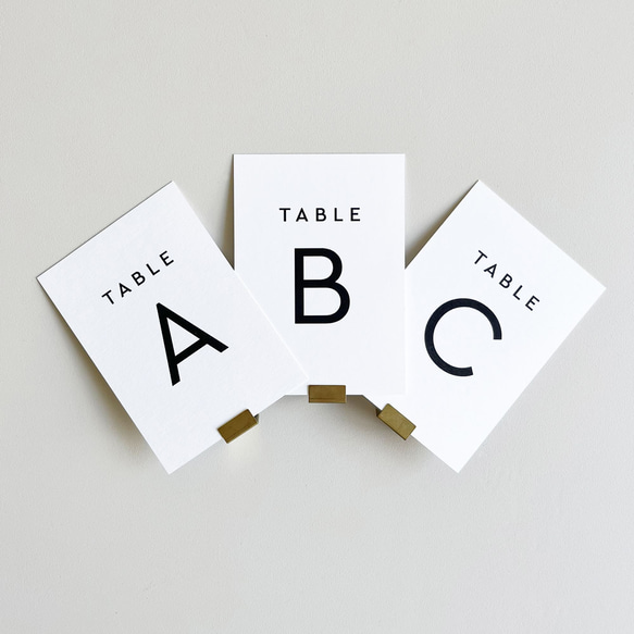 結婚式アイテム　テーブルナンバー テーブルナンバー Minimal 結婚式用 その他ペーパーアイテム