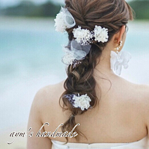純白の花嫁 髪飾り〜ウェディング ブライダル 結婚式 着物 和装