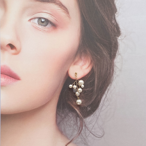 ♡ 美品 ♡ ベビーパール K18 ピンク雫 ネックレス ＆ ピアス ゆらゆら雫 RainbowGirl（アクセサリー） ネックレス レディース しずく 雫