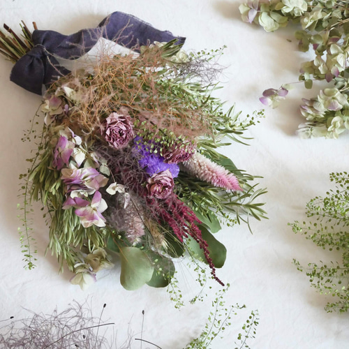 秋のスワッグ〜北海道の色付きはじめる秋の森〜「季節のスワッグ・秋  