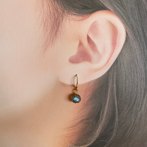 ラブラドライトピアス ピアス（フック・チェーン） rapport1208 通販  