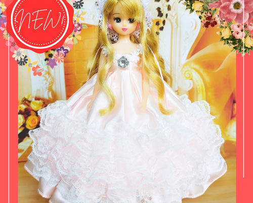 リカちゃん プリンセスドレス ハンドメイド服 ドール服 人形服