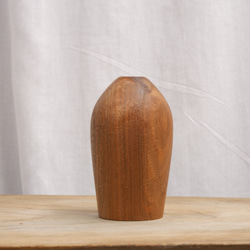 無垢の木の一輪挿し・ウォールナット２（ドライフラワー専用）花器　花瓶 2枚目の画像