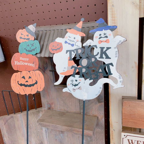 2本セット♡ハロウィンアイアンピック【ガーデンピック雑貨