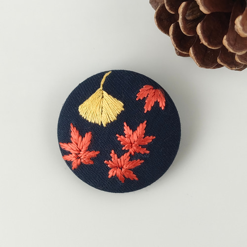 オニオオハシ レジンヘアゴム 日本の秋 イチョウ 木の実 オニオオハシ