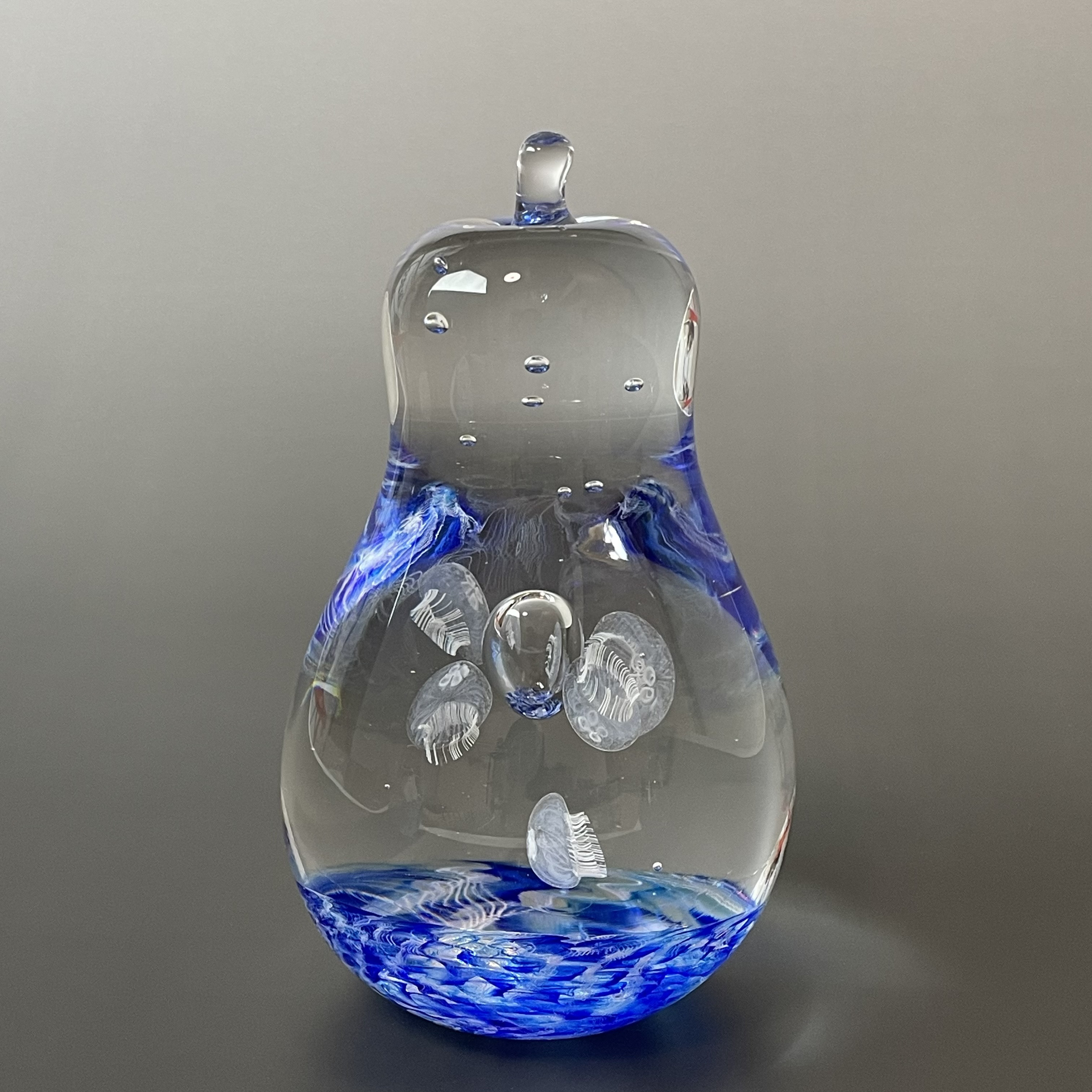 海月（くらげ）オブジェ ワタナベカズオ アーティストのガラス