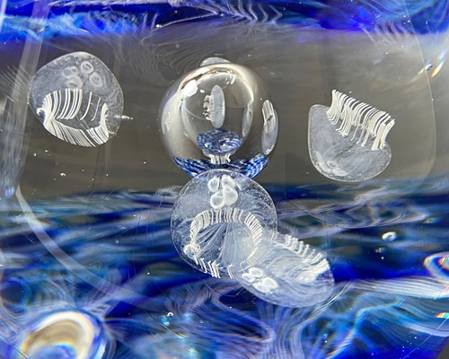 即納！海月（くらげ）のオブジェ 水晶モデル 水晶型5本組