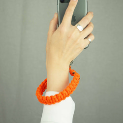 Smartphone Strap "Knot 002 Rescue-Orange" スマホ ハンドストラップ 2枚目の画像