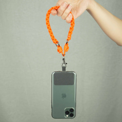Smartphone Strap "Knot 002 Rescue-Orange" スマホ ハンドストラップ 1枚目の画像